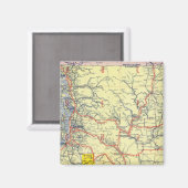 Washington, Oregon, Idaho Magneet (Voorkant / Achterkant)