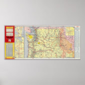 Washington, Oregon, Idaho Poster (Voorkant)