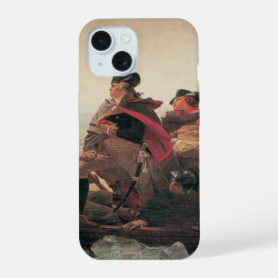 Washington over de Delaware door Emanuel Leutze iPhone 15 Hoesje