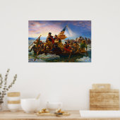 Washington over de Delaware door Emanuel Leutze Poster (Keuken)