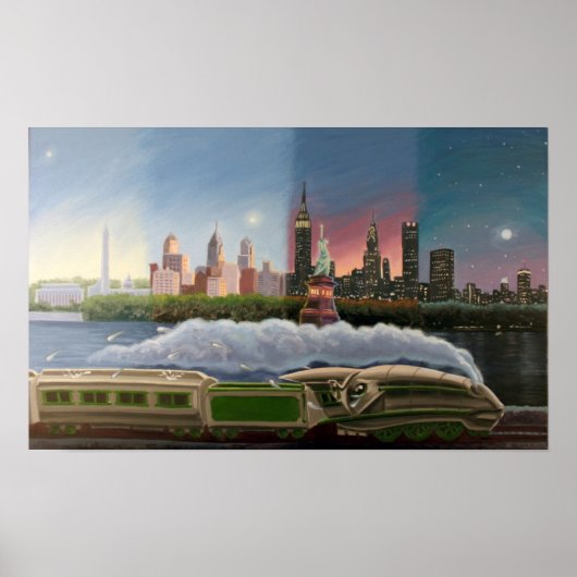 Washington, Phili, NY, Boston Poster (Voorkant)