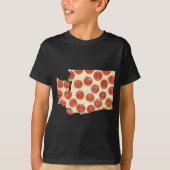 WASHINGTON PIZZA PEPPERONI PIZZA STATE T-SHIRT (Voorkant)