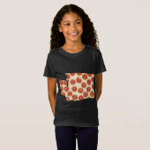 WASHINGTON PIZZA PEPPERONI PIZZA STATE T-SHIRT (Voorkant volledig)