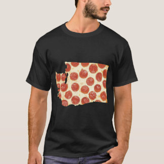 WASHINGTON PIZZA PEPPERONI PIZZA STATE T-SHIRT