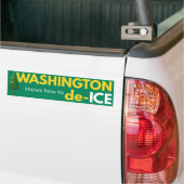Washington politieke bumpersticker (Op Truck)