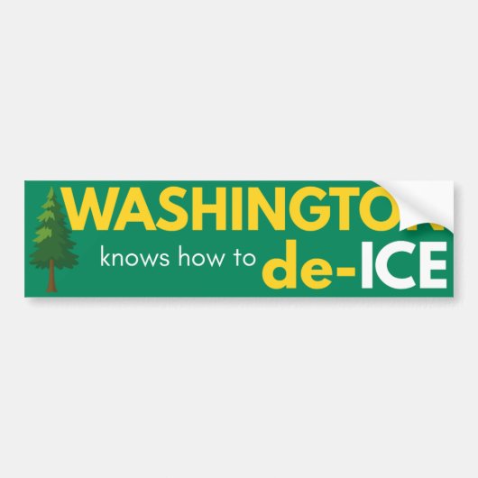 Washington politieke bumpersticker (Voorkant)