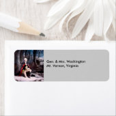 Washington Prays in Valley Forge, PA Etiket (Insitu)