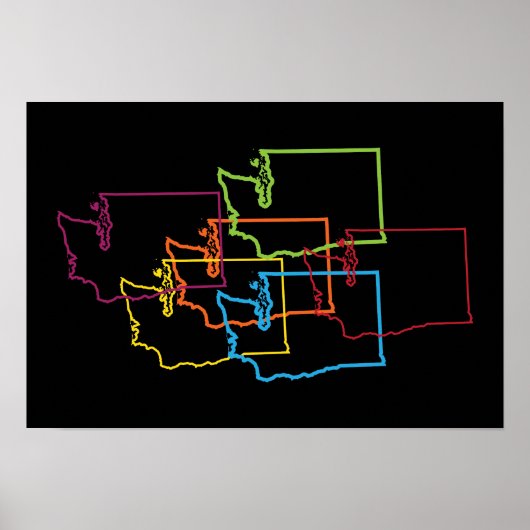 washington pride blur poster (Voorkant)