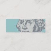 Washington Profile Kaarten Mini Visitekaartje (Achterkant)
