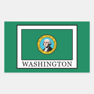 Washington Rechthoekige Sticker