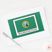 Washington Rechthoekige Sticker (Envelop)