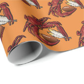 Washington Red Crab Football Crest Cadeaupapier (Rol Hoek)