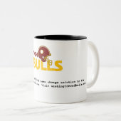 Washington Redbulls Coffee Cup Tweekleurige Koffiemok (Voorkant rechts)