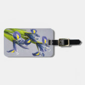 Washington, Redmond, Paarse Irises Bagagelabel (Voorkant horizontaal)