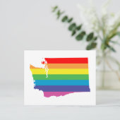 washington regenboog briefkaart (Staand voorkant)