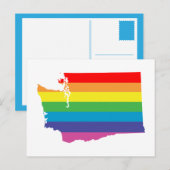 washington regenboog briefkaart (Voorkant / Achterkant)