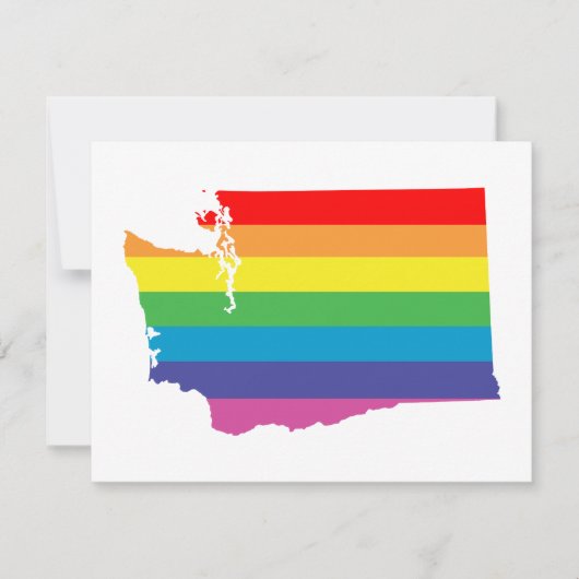 washington regenboog kaart (Voorkant)