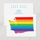 washington regenboog kaart (Voorkant / Achterkant)