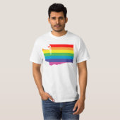 washington regenboog t-shirt (Voorkant volledig)