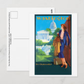  Washington Reisposter Briefkaart (Voorkant / Achterkant)