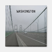 Washington Reizen Toerisme Toevoegen Magneet (Voorkant)