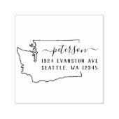 Washington retouradres stempel zelf-inkt (Design)