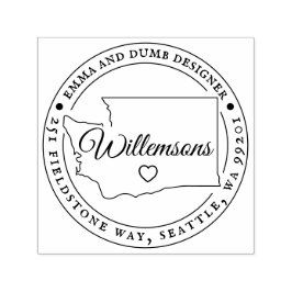 Washington retouradres stempel zelf-inkt