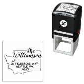 Washington retouradres stempel zelf-inkt (In situ)