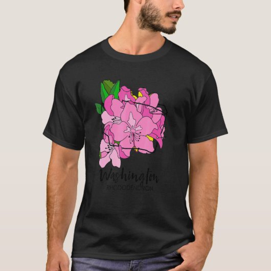 Washington Rhododendron Flower T-shirt (Voorkant)