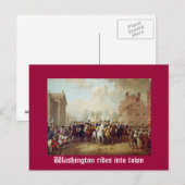 Washington rijdt de stad in briefkaart (Voorkant / Achterkant)