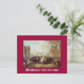 Washington rijdt de stad in briefkaart (Staand voorkant)