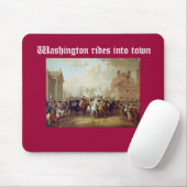 Washington rijdt de stad in muismat (Met muis)