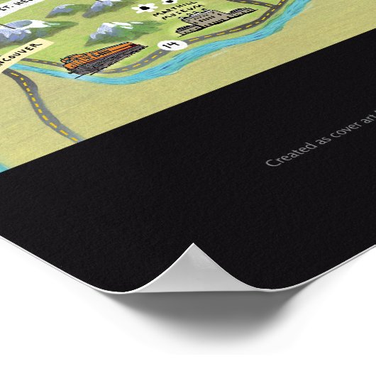 Washington Road Trips van John S. Dykes Poster (Hoek)