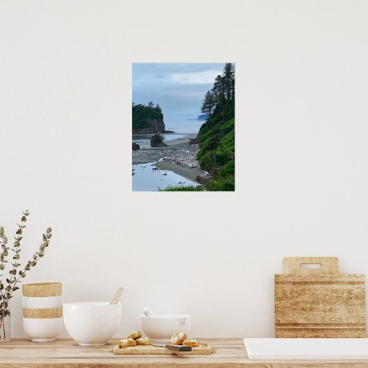 Washington Rocky Ruby Beach Poster (Keuken)