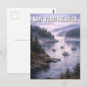 Washington San Juan eilanden reis Briefkaart (Voorkant / Achterkant)