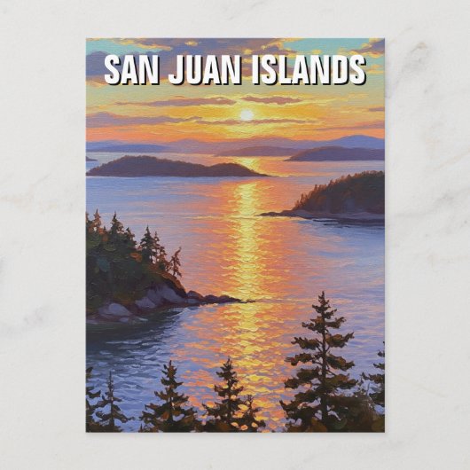 Washington San Juan eilanden reis Briefkaart (Voorkant)