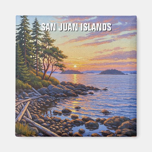 Washington San Juan eilanden reis Magneet (Voorkant)