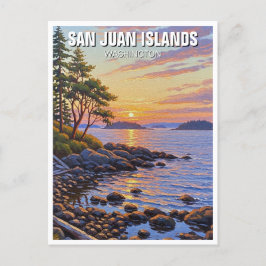 Washington san juan islands travel briefkaart