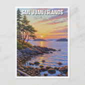 Washington san juan islands travel briefkaart (Voorkant)