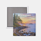 Washington san juan islands travel magneet (Voorkant / Achterkant)