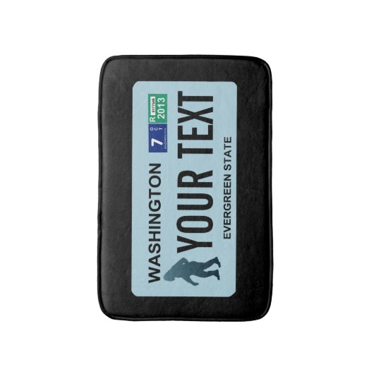 Washington Sasquatch License Bord Badmat (Voorkant Verticaal)