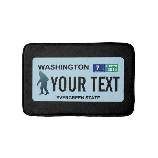 Washington Sasquatch License Bord Badmat (Voorkant)