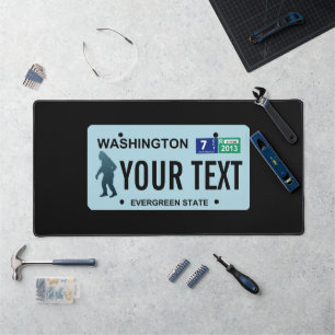 Washington Sasquatch License Bord Bureaumat