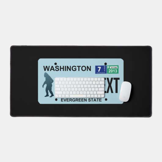 Washington Sasquatch License Bord Bureaumat (Keyboard & Muis)
