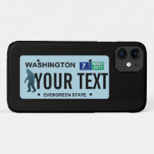 Washington Sasquatch License Bord Case-Mate iPhone Case (Achterkant (horizontaal))