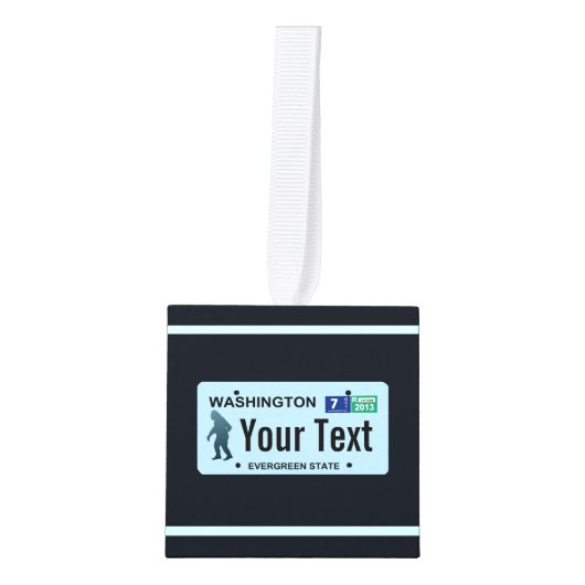 Washington Sasquatch License Bord Decoratie (Voorkant)