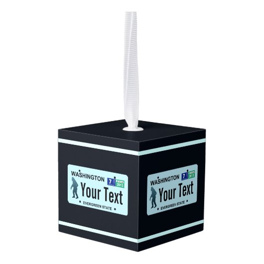 Washington Sasquatch License Bord Decoratie (Achter hoekig)