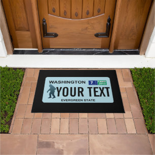 Washington Sasquatch License Bord Deurmat