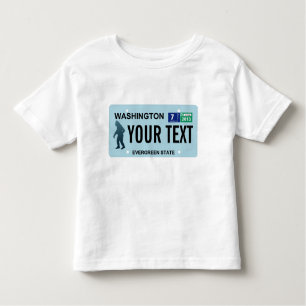 Washington Sasquatch License Bord Kinder Shirts