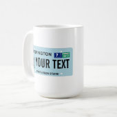 Washington Sasquatch License Bord Koffiemok (Voorkant links)